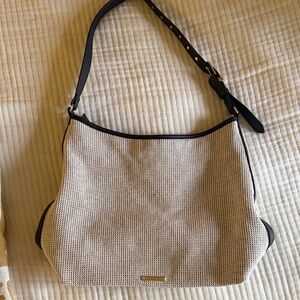 Women’s Cream and Black Shoulder Bag